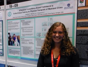 Authored by April Gamble, Physical Therapist, Beijing, pictured here at the WCPT Congress 2015 in Singapore. 