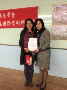 Fengyi Kuo with Dr. Chen, TOTA President, in Taipei, Taiwan