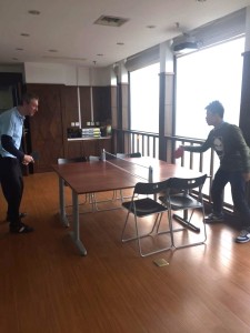 We are dedicated to staff well-being at LIH Olivia's Place Shanghai! Physical Therapist Ilija encourages a post-lunch movement break.